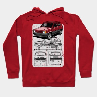 The small italian car that it was a design masterpiece Hoodie
